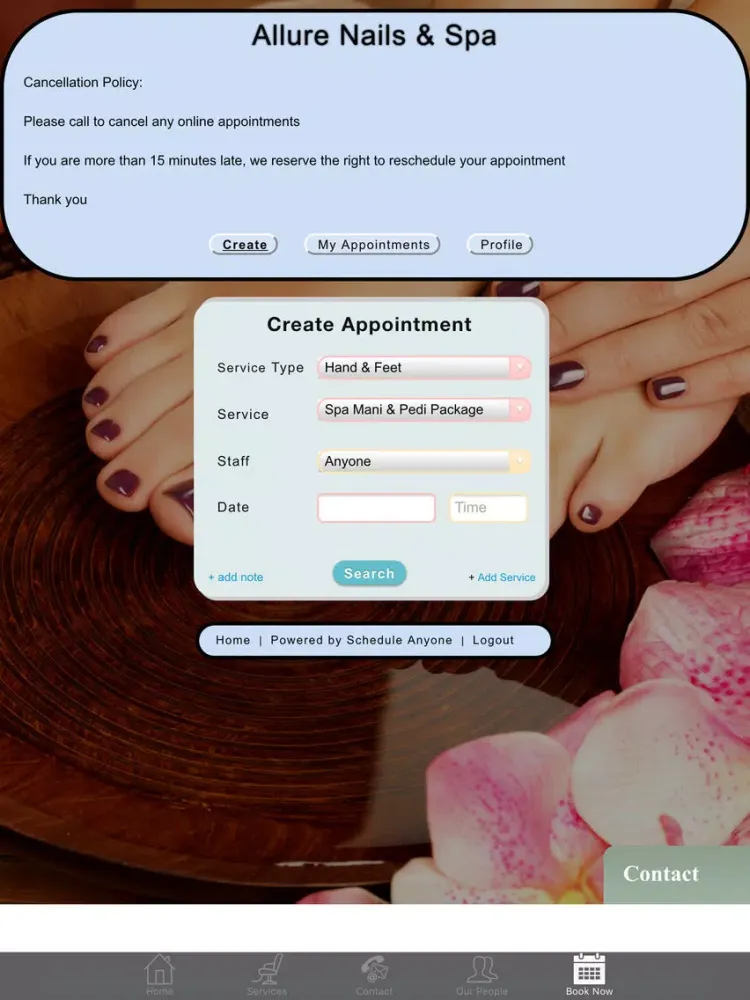Скриншоты Allure Nails & Spa iPad 