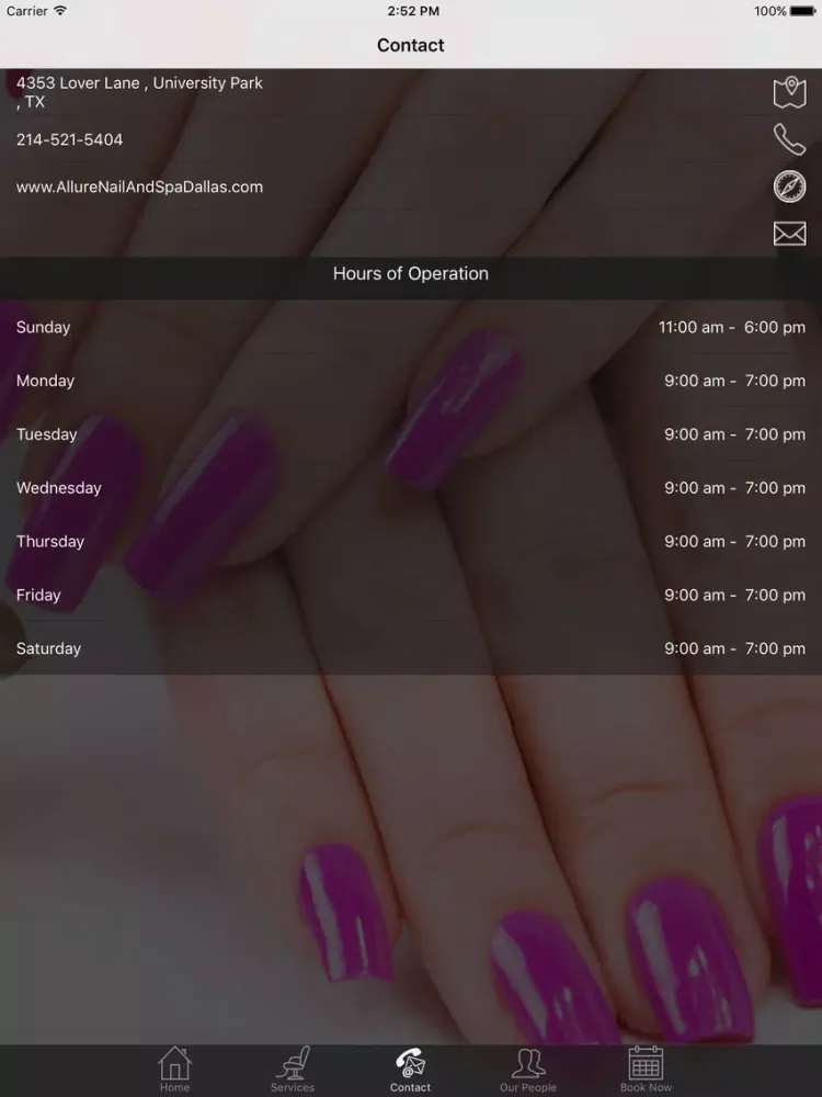 Скриншоты Allure Nails & Spa iPad 