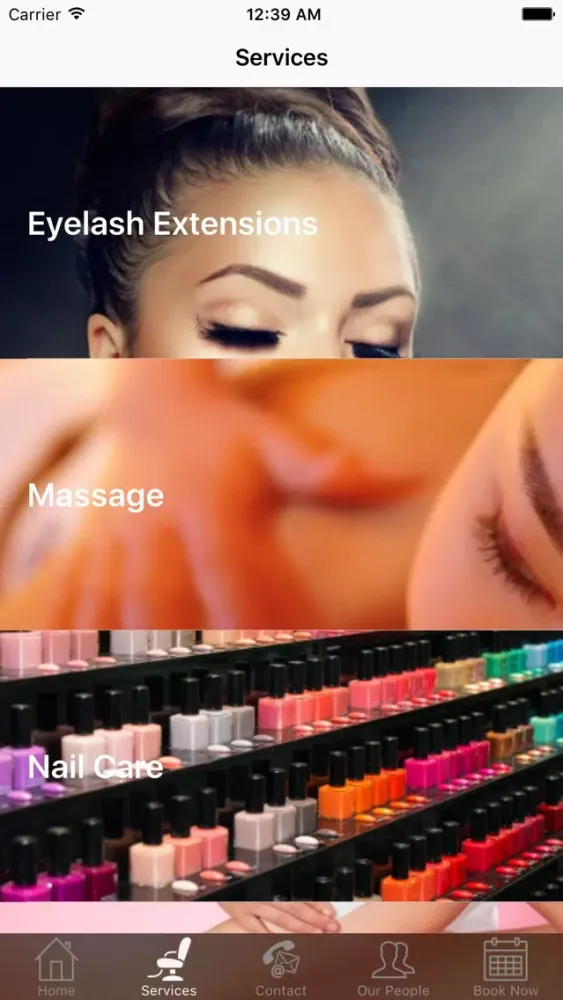 Vang Nails & Spa - Demo Screenshots