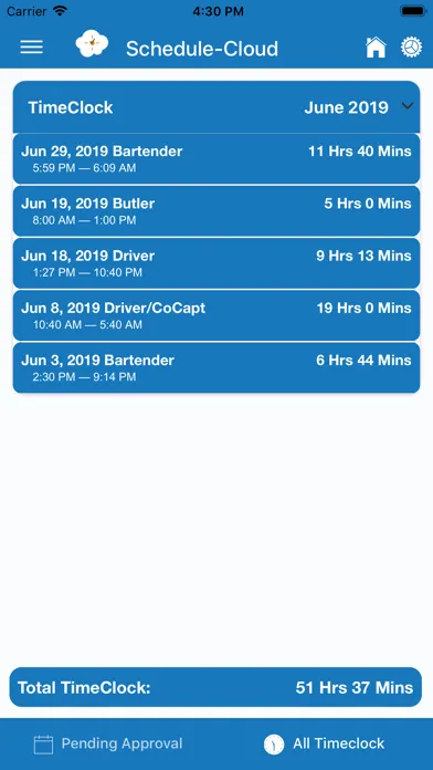 Schedule-Cloud Staff سکرین شاٹس