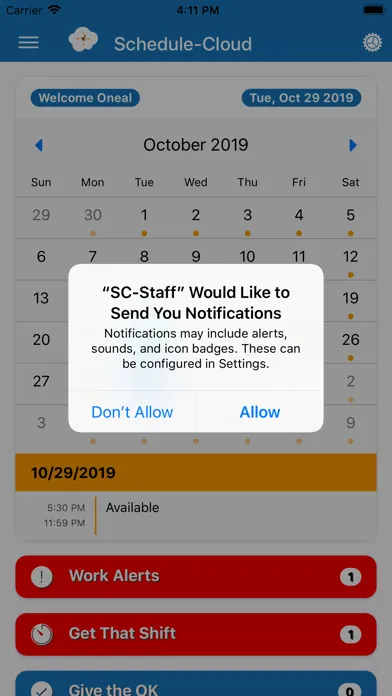 Schedule-Cloud Staff سکرین شاٹس