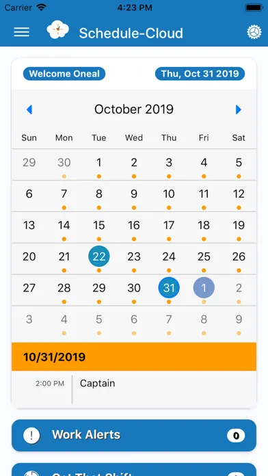 Schedule-Cloud Staff سکرین شاٹس