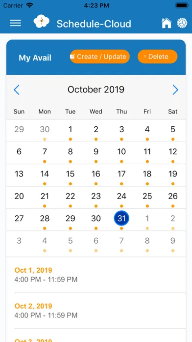 Schedule-Cloud Staff سکرین شاٹس