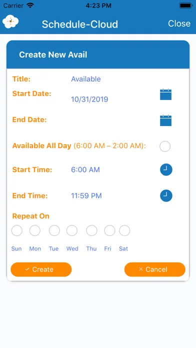 Schedule-Cloud Staff سکرین شاٹس