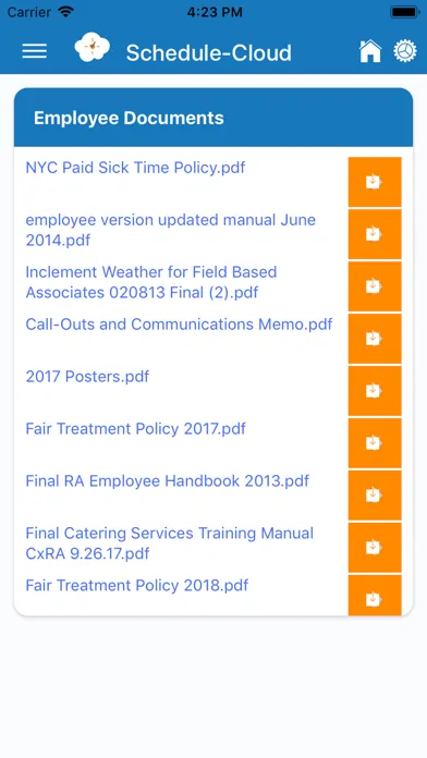 Schedule-Cloud Staff سکرین شاٹس