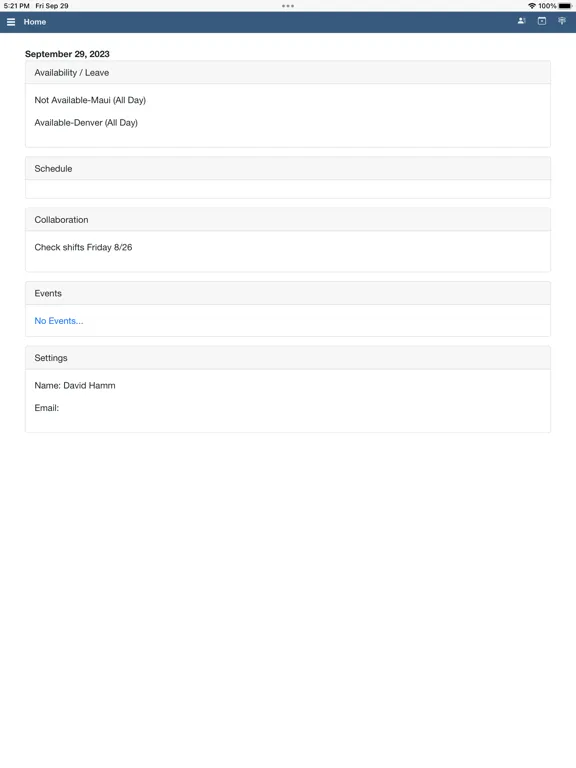 ScheduleSource TeamWork iPad 应用截图