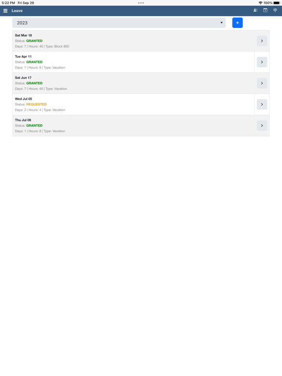 ScheduleSource TeamWork iPad  स्क्रीनशॉट