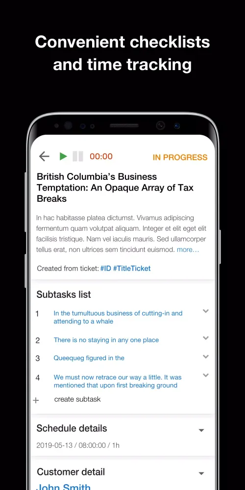 تصاویر SPLYNX Scheduling Application