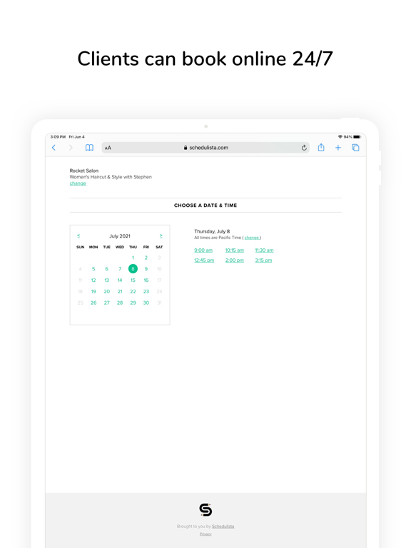 صور Schedulista Appointments iPad 