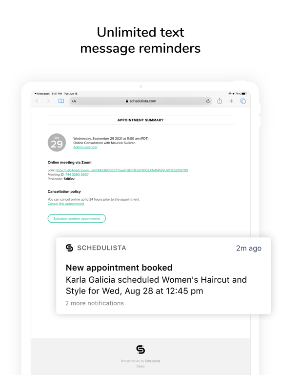 صور Schedulista Appointments iPad 