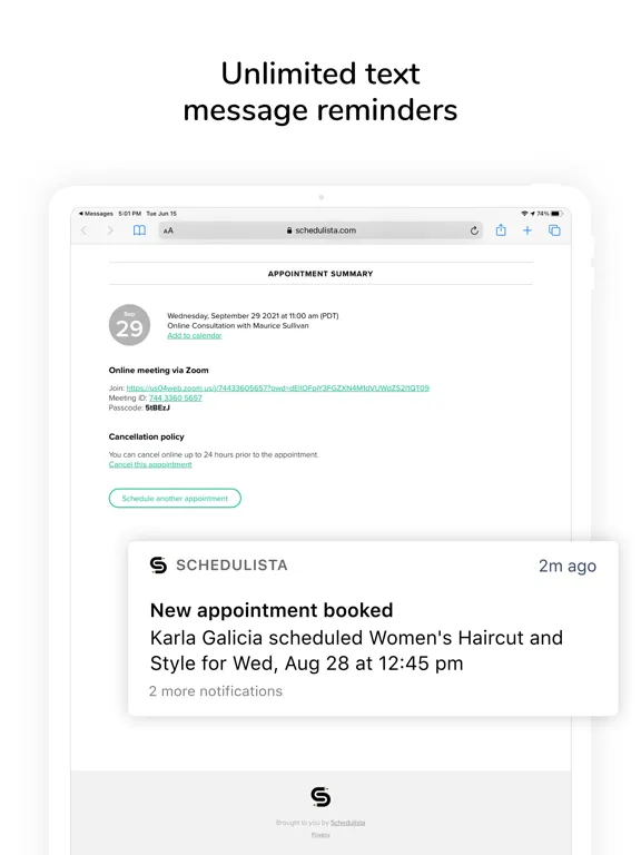 صور Schedulista Appointments iPad 