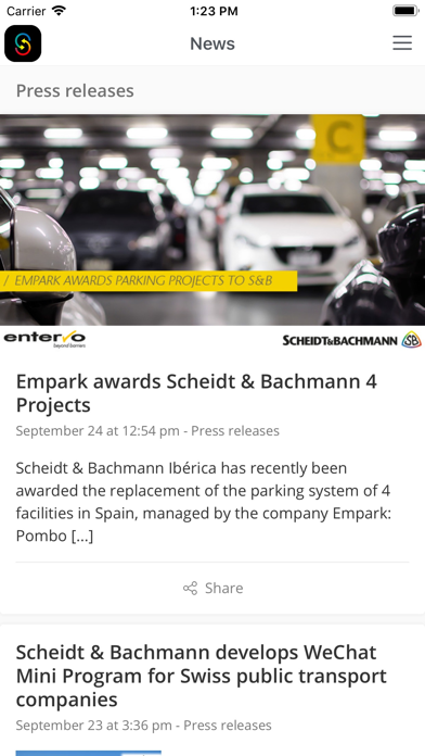 Scheidt & Bachmann swap سکرین شاٹس