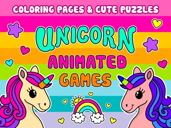 Zrzuty ekranu Unicorn Coloring Puzzle Games iPad 