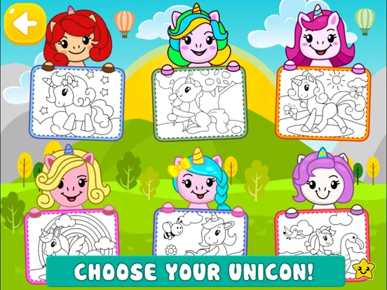 Zrzuty ekranu Unicorn Coloring Puzzle Games iPad 