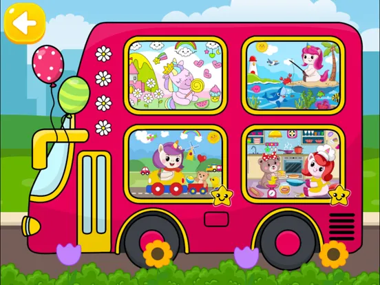 Zrzuty ekranu Unicorn Coloring Puzzle Games iPad 