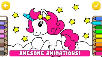 Zrzuty ekranu Unicorn Coloring Puzzle Games