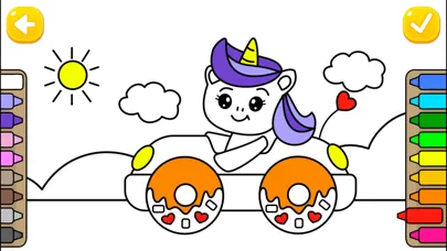 Zrzuty ekranu Unicorn Coloring Puzzle Games