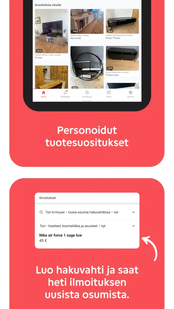 Capturas de pantalla de Tori.fi