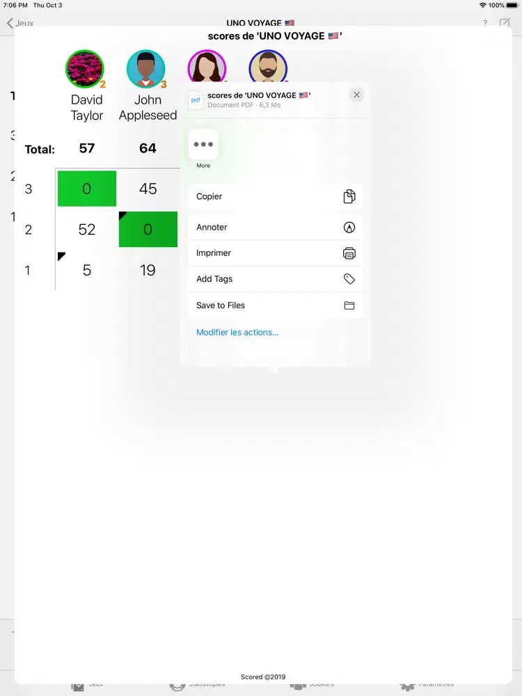 Scored iPad  স্ক্রিনশট
