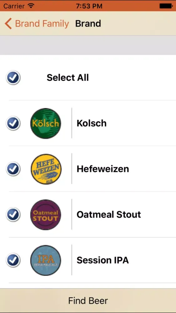 Скриншоты Brew Finder