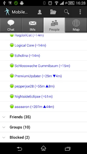 Mobile Grid Client Ekran Görüntüleri