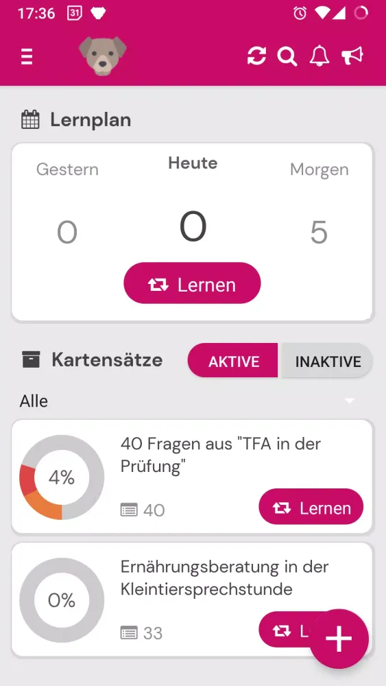 Tangkapan skrin TFA Wissen