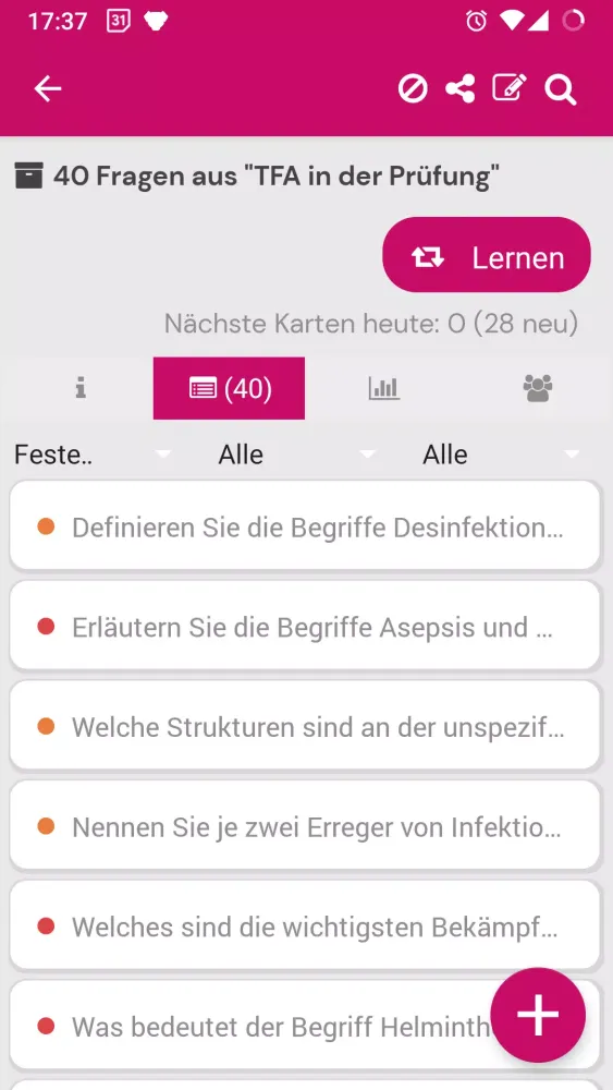 Tangkapan skrin TFA Wissen