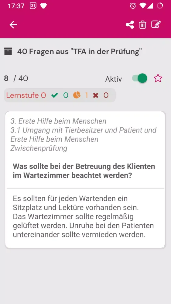 Tangkapan skrin TFA Wissen