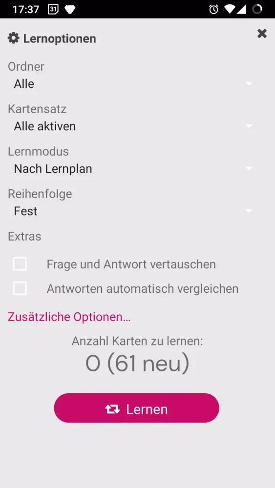 Tangkapan skrin TFA Wissen