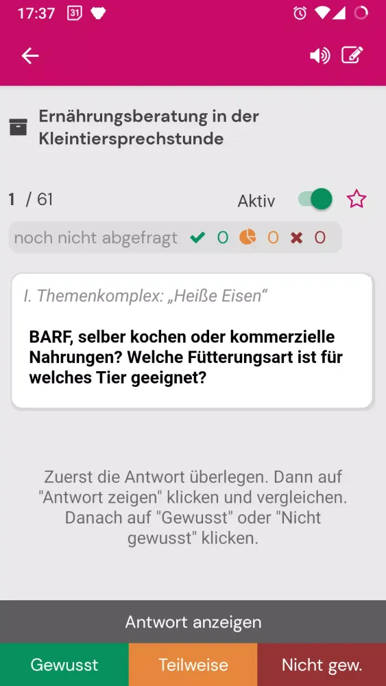 Tangkapan skrin TFA Wissen