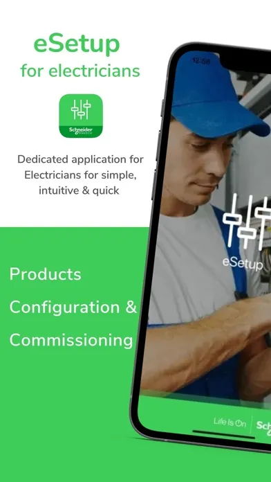 Capturas de tela do eSetup for Electrician