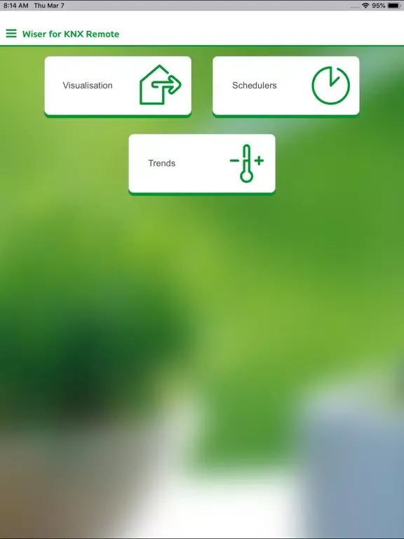 Wiser for KNX iPad  Screenshots