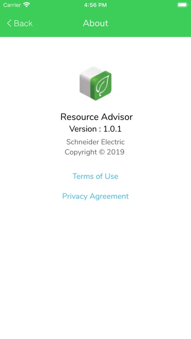 Capturas de tela do Resource Advisor