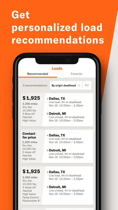 Schneider FreightPower® سکرین شاٹس