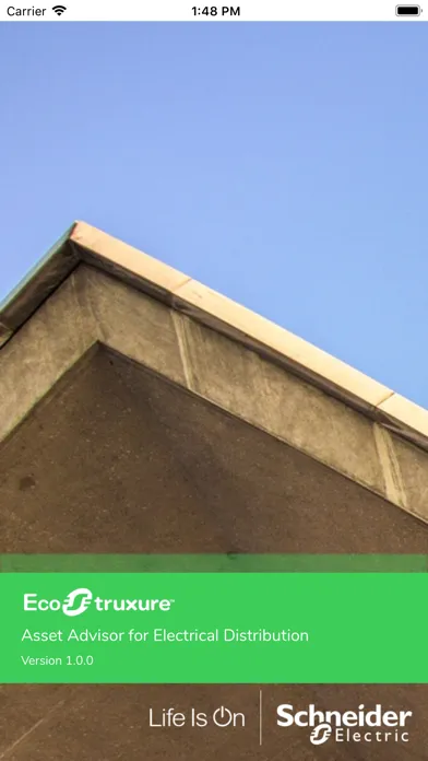 Capturas de tela do EcoStruxure Asset Advisor