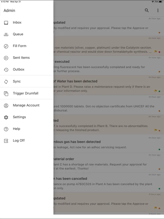 Work Tasks Pro iPad  Screenshots