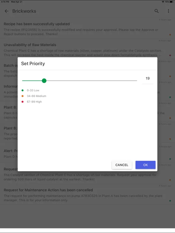 Work Tasks Pro iPad  Screenshots