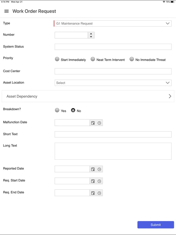 Work Tasks Pro iPad  Screenshots