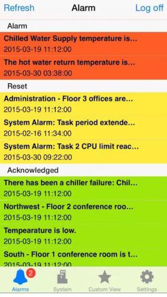 Zrzuty ekranu Building Operation Technician Tool