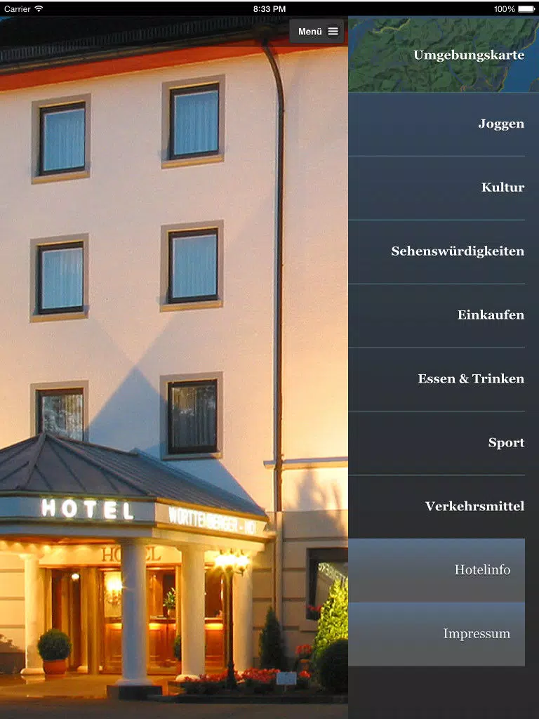 Screenshot di Württemberger Hof iPad 