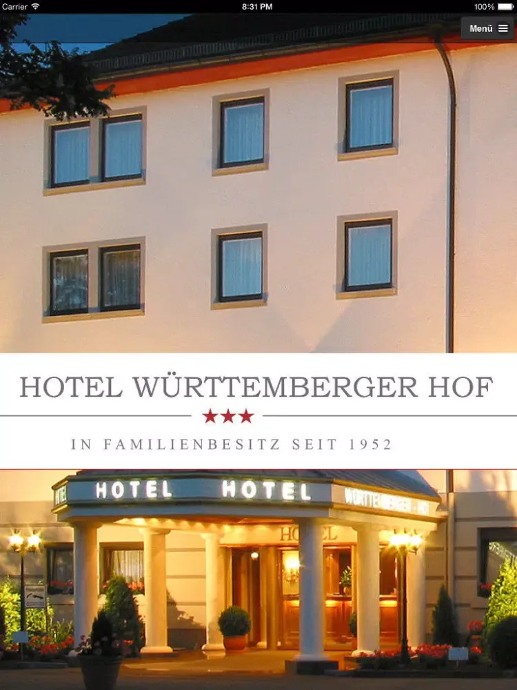 Württemberger Hof iPad  سکرین شاٹس