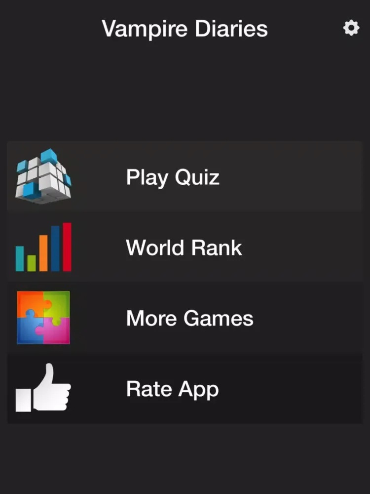 Ảnh chụp màn hình của Quiz for The Vampire Diaries iPad 