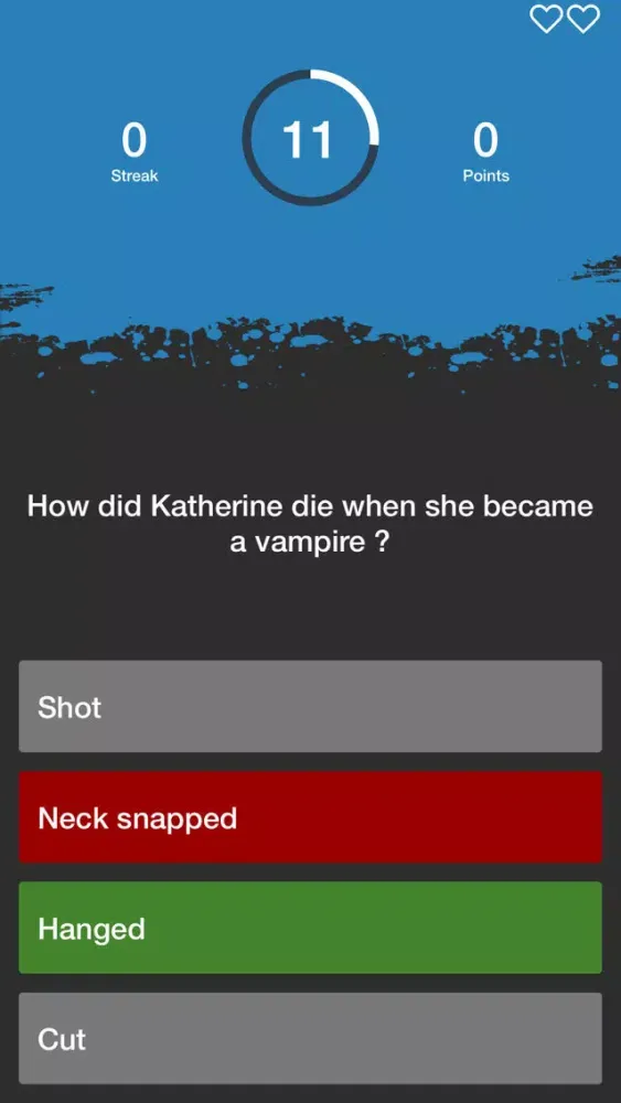Ảnh chụp màn hình của Quiz for The Vampire Diaries