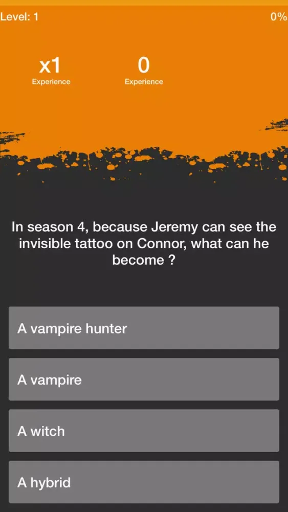 Ảnh chụp màn hình của Quiz for The Vampire Diaries