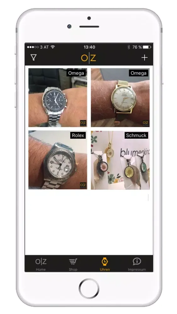 Capturas de tela do O|Z Oliver Zupan - Uhren & Schmuck