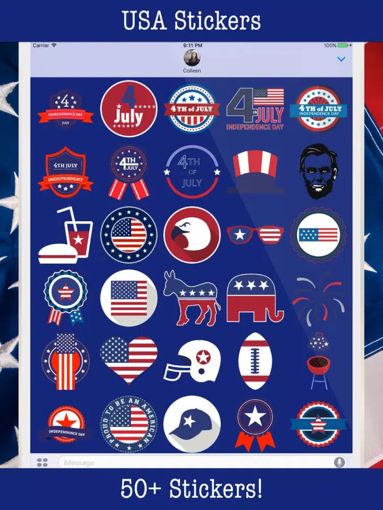 USA American Patriot:July 4th, Memorial, Labor Day iPad  स्क्रीनशॉट