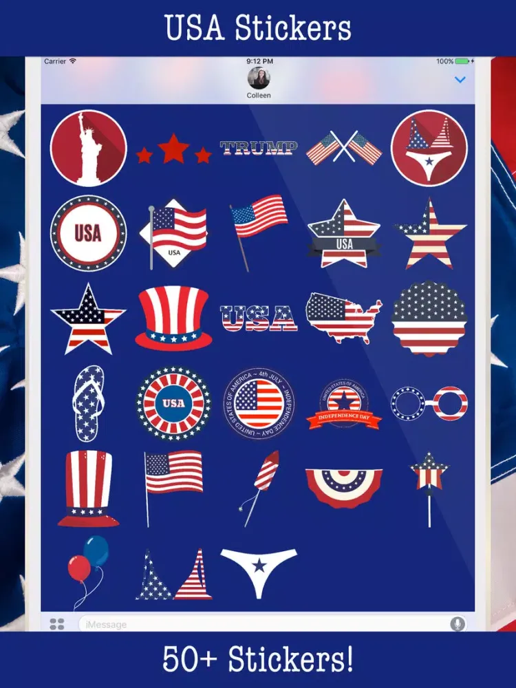 USA American Patriot:July 4th, Memorial, Labor Day iPad  स्क्रीनशॉट