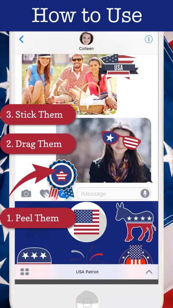 USA American Patriot:July 4th, Memorial, Labor Day स्क्रीनशॉट