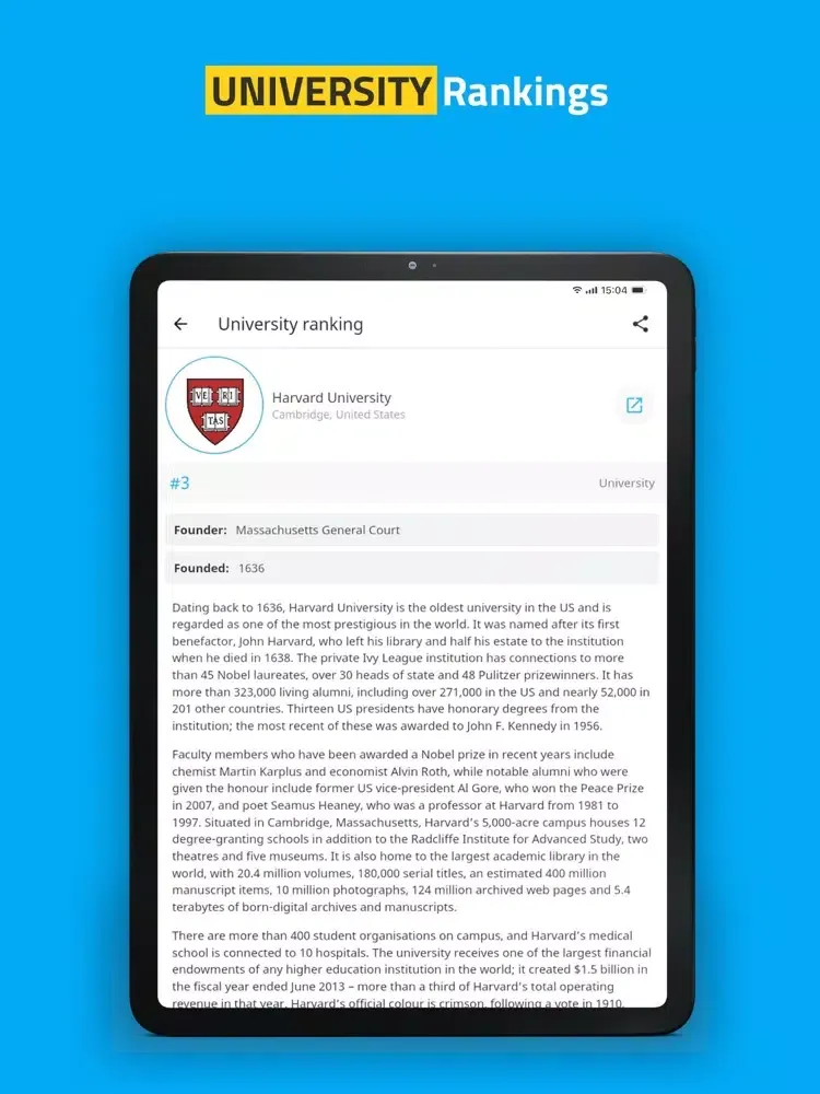 Ảnh chụp màn hình của Scholar Source iPad 