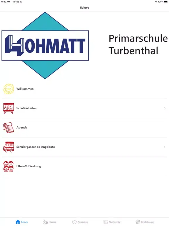 Schule Turbenthal iPad  Screenshots